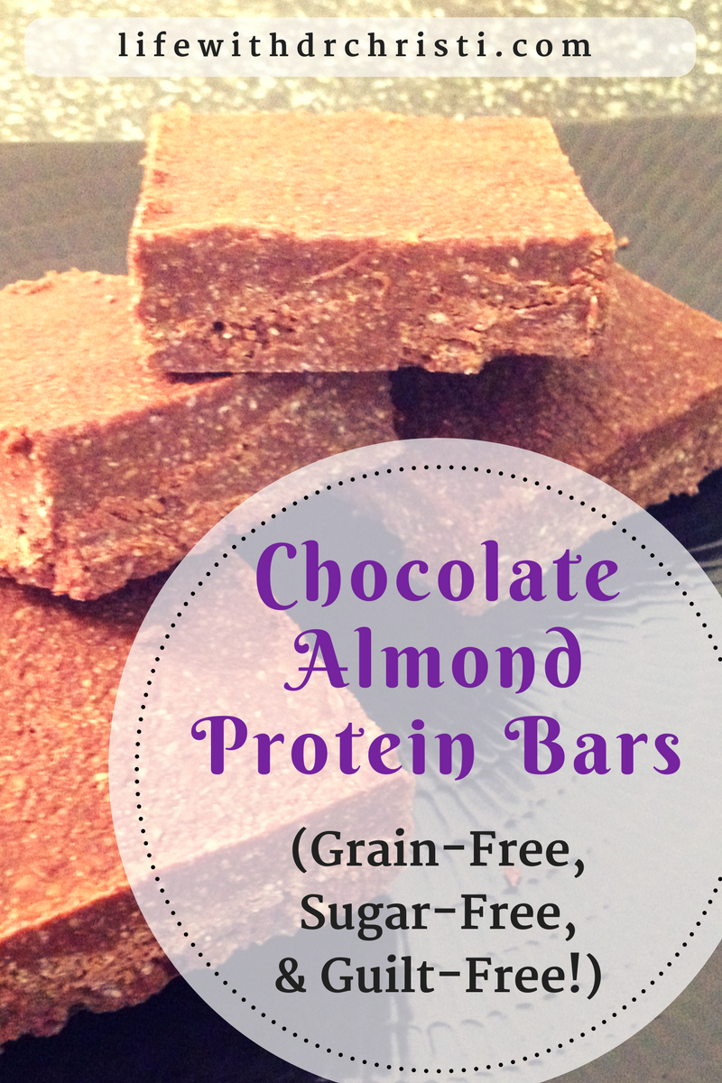 chocolate almond protein bars