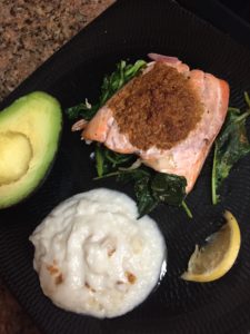 Factor 75 maple pecan salmon