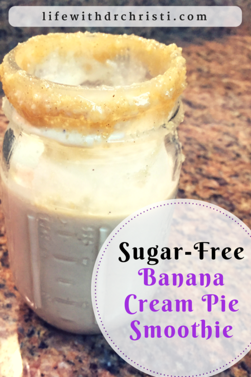 sugar-free banana cream pie smoothie